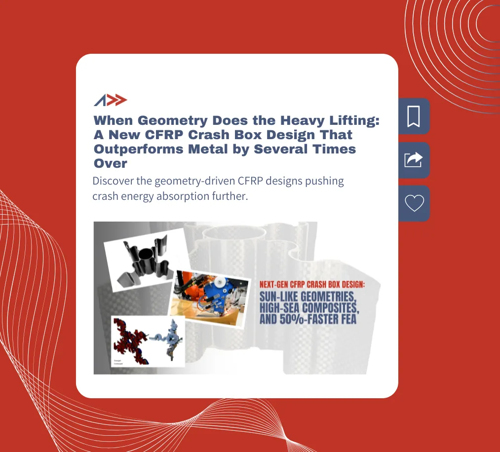 When Geometry Does the Heavy Lifting: A New CFRP Crash Box Design That Outperforms Metal by Several Times Over