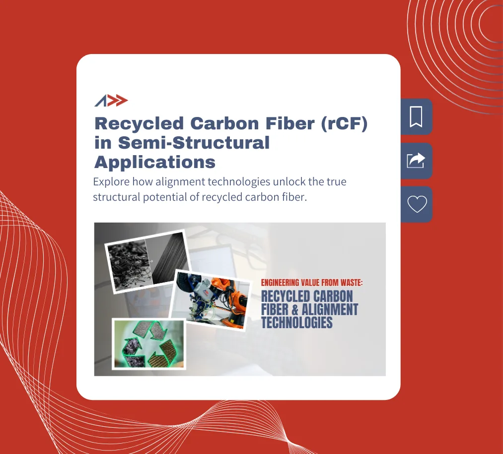 Recycled Carbon Fiber (rCF) in Semi-Structural Applications