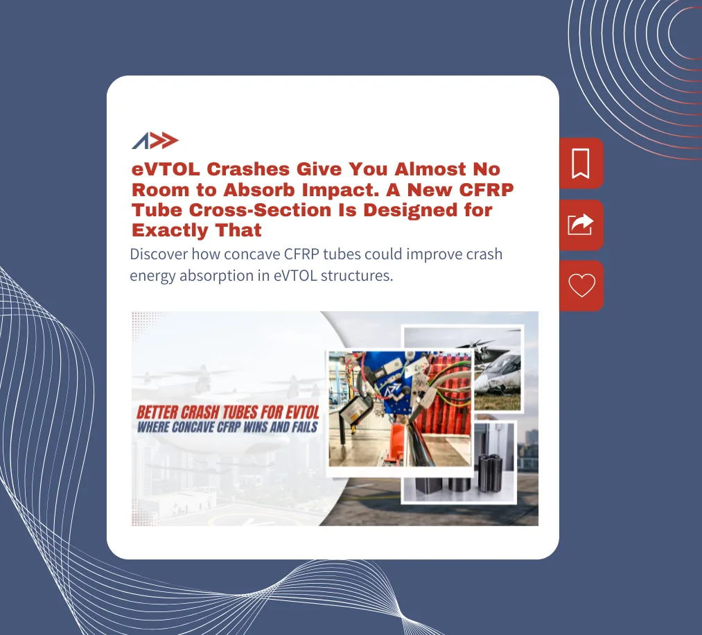 eVTOL Crashes Give You Almost No Room to Absorb Impact. A New CFRP Tube Cross-Section Is Designed for Exactly That