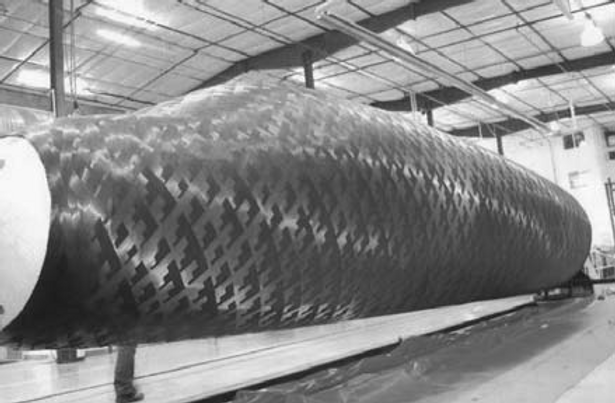 Filament wound composite fuselage