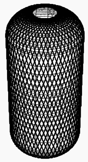 Filament wound composite pressure vessel