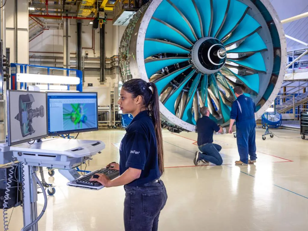 Rolls-Royce UltraFan on the test floor