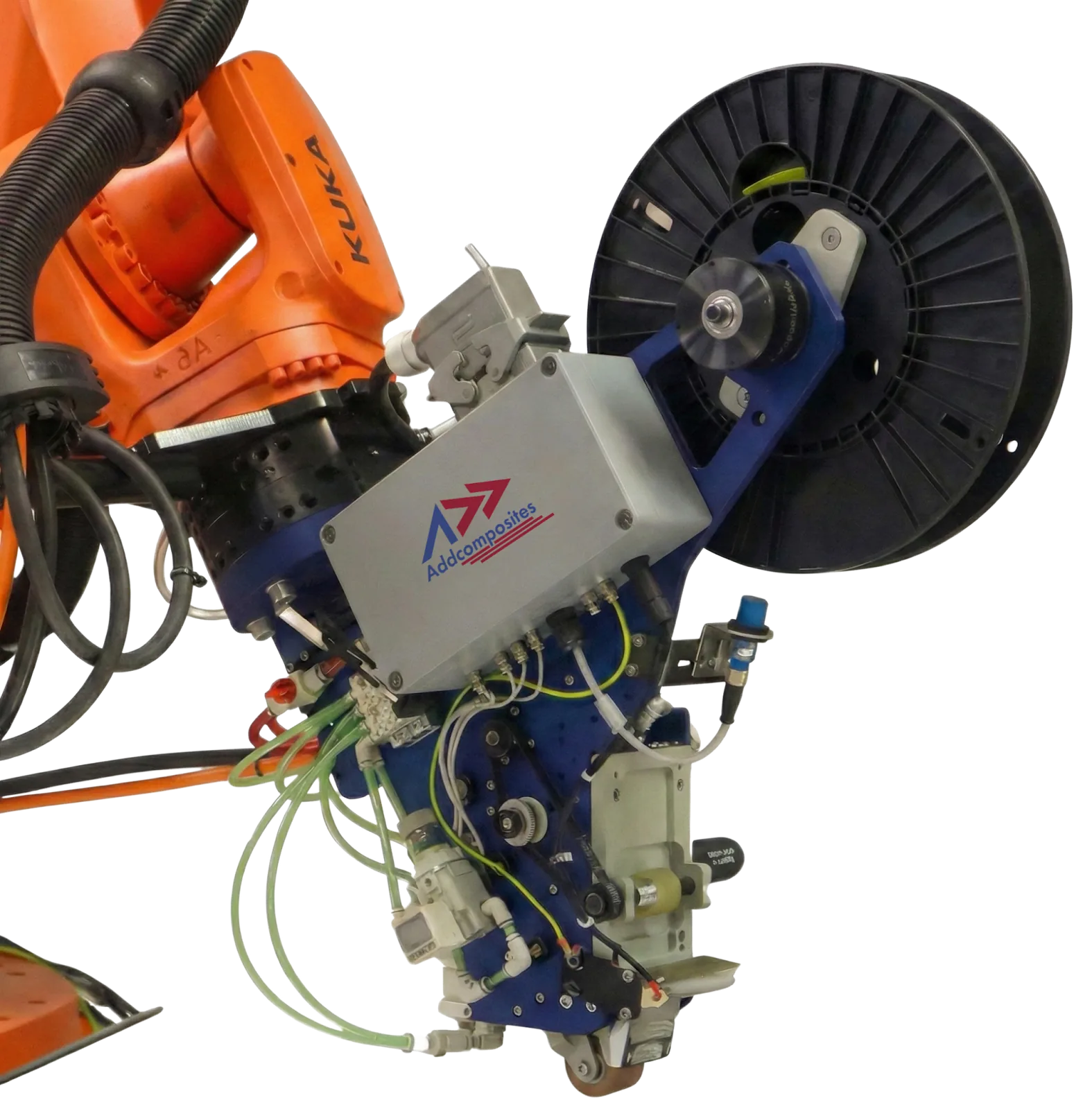 Compact AFP systems like the AFP-XS enable 6-DOF fiber placement on standard industrial robots
