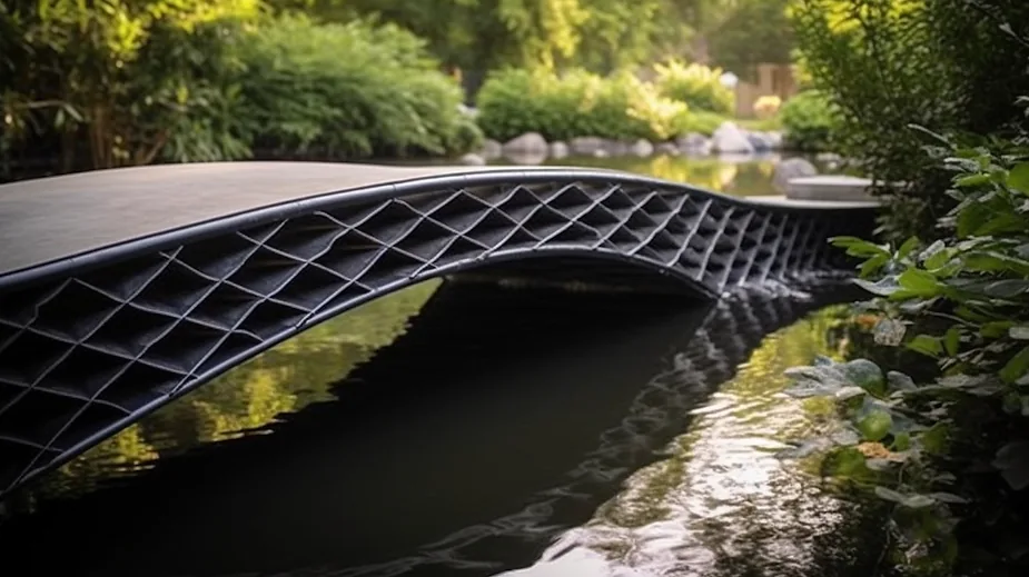 3D printed bridge reinforced with AFP-XS thermoplastic placement