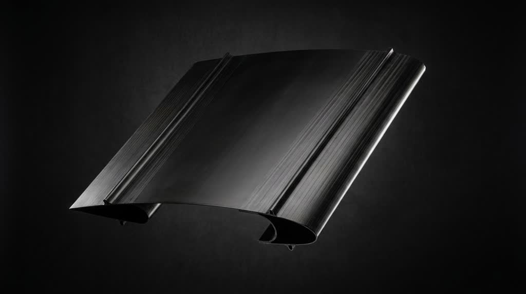 Finished carbon fibre aerospace profile produced from the digital manufacturing definition