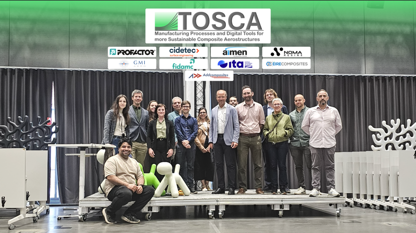 The TOSCA consortium team at its M18 project meeting in Helsinki, with consortium partner marks