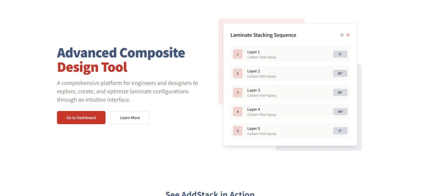 AddStack laminate design application